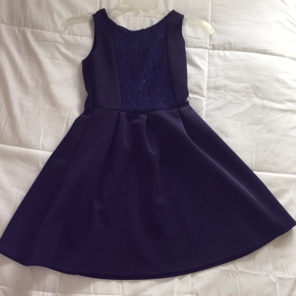 Pink Crush navy blue dress